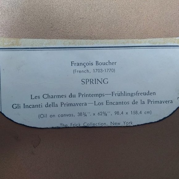 1970s Vintage Wood Oval Gilt Frame With Carved Accents - Picture 7 of 7